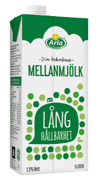 Arla - Mellanmjölk lång hållbarhet